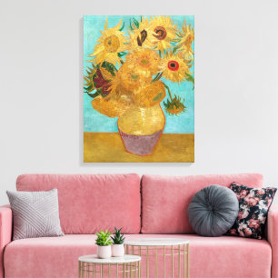 Vase mit zwölf Sonnenblumen   Van Gogh   Leinwanddruck