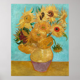 Vase mit zwölf Sonnenblumen | Van Gogh | Poster