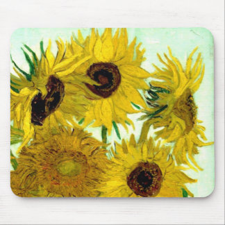 Vase mit zwölf Sonnenblumen, Van- Goghschöne Kunst Mousepad