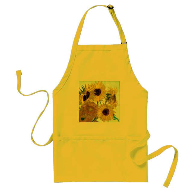 Vase mit zwölf Sonnenblumen, Van- Goghschöne Kunst Schürze (Vorne)