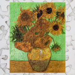 Vase mit zwölf Sonnenblumen von Vincent van Gogh<br><div class="desc">Still Life: Vase mit zwölf Sonnenblumen von Vincent van Gogh ist ein Vintager Post-Impressionismus der schönen Kunst noch Leben Blumengemälde mit einem Blumenstrauß im Sommer. Über den Künstler: Vincent Willem van Gogh war ein postimpressionistischer Maler, dessen Werk durch seine raue Schönheit, emotionale Ehrlichkeit und seine kühne Farbe besonders bemerkenswert war....</div>