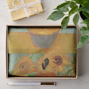 Vase mit zwölf Sonnenblumen von Vincent van Gogh Seidenpapier