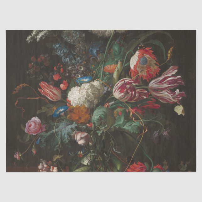 Vase of Blume - Jan Davidsz. de Heem Seidenpapier (Vorderseite)