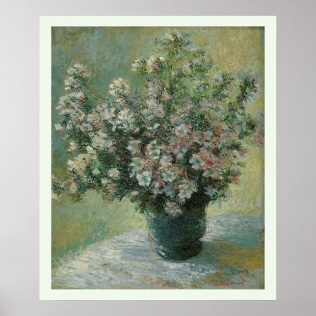 Vase of Flowers by Claude Monet Poster (Vorne)