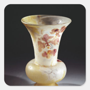 Vase Quadratischer Aufkleber