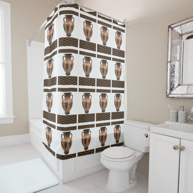 Vase rideau de douche (En situation)