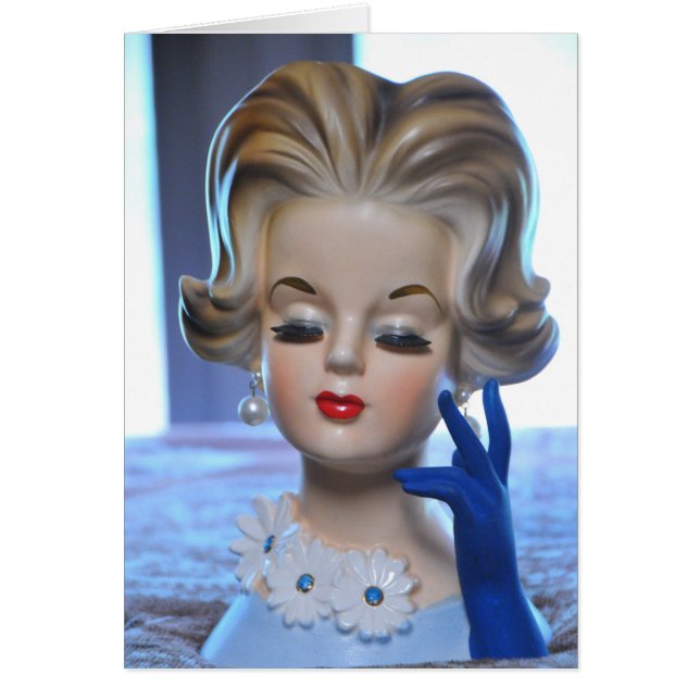 Vase sophistiqué à tête de fleurs de Madame Long (Devant)