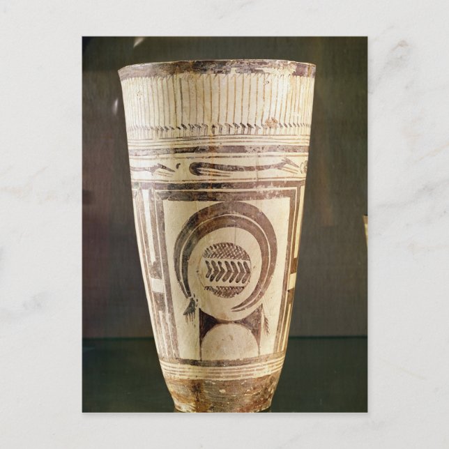Vase, Style I, aus Susa, Iran, 5000-4000 v. Chr. Postkarte (Vorderseite)