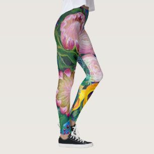 Vase von Blume — Proteas, Tulips und Rose Leggings