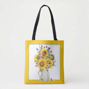 Vase von Sonnenblumen Tasche