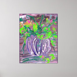 "Vase with flowers" mod. acrylic, impressionism Leinwanddruck