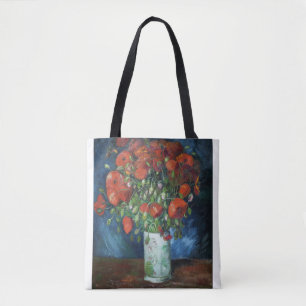 Vase with Poppies 1886 by Vincent van Gogh Tasche