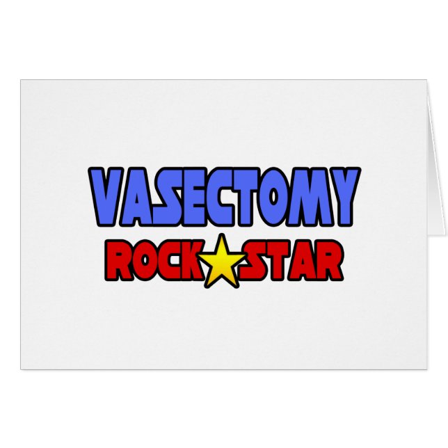 Vasectomy Rock Star (Vorderseite (Horizontal))