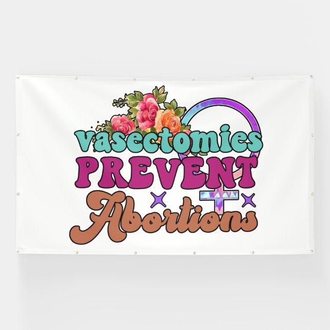 Vasektomien verhindern Aborationsbanner Banner (Horizontal)