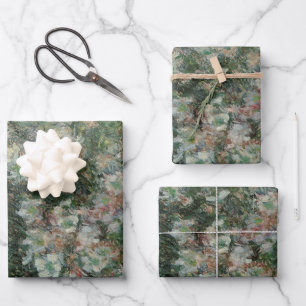 Vasenvase mit Blumen von Claude Monet Geschenkpapier Set