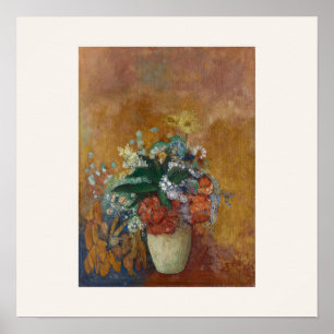 Vasenvase mit Blumen von Odilon Redon Quadratische Poster