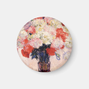 Vasenvase mit Pfingstrosen von Claude Monet Magnet