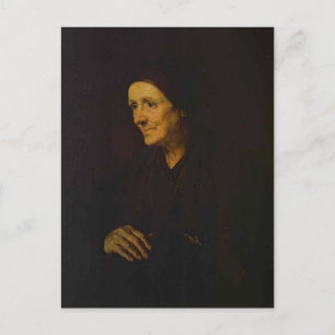 Vasil Tropinin - Alte Frau mit Hen Postkarte