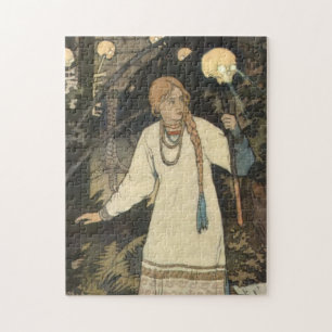Vasilisa das Schöne an der Hütte von Baba Yaga - I