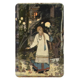 Vasilisa das Schöne an der Hütte von Baba Yaga - Magnet
