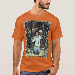 Vasilisa die Schönheit in der Hütte von Baba Yaga  T-Shirt
