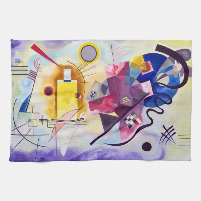 Vasily Kandinsky Gelb-rot-blau Geschirrtuch (Horizontal)