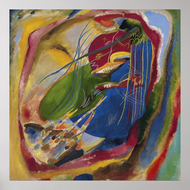 Vasily Kandinsky - Picture With Three Spots Poster (Vorne)