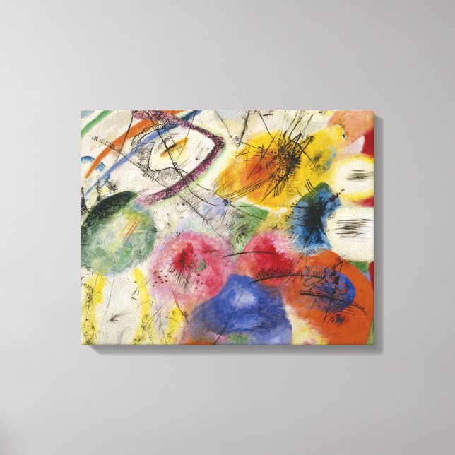 Vasily Kandinsky - Schwarze Linien Leinwanddruck (Vorderseite)