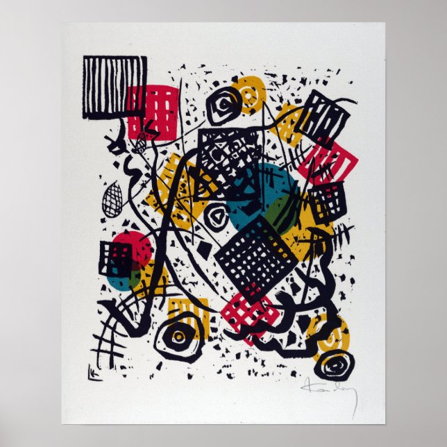 Vasily Kandinsky Small Worlds V Poster (Vorne)