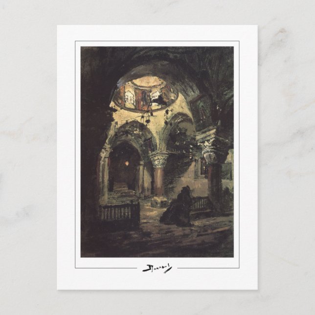 Vasily Polenov #184 - Fine Art Postcard Postkarte (Vorderseite)