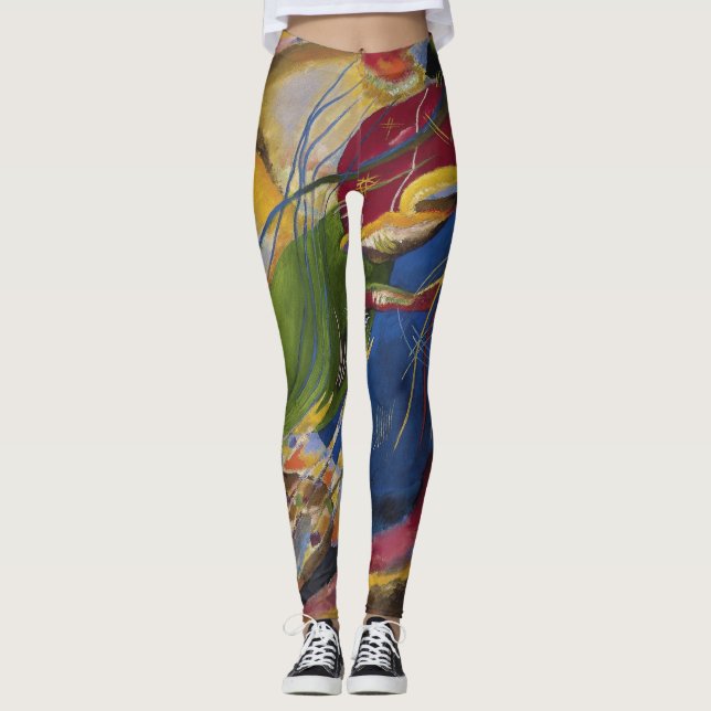 Vasis Kandinsky - Bild mit drei Spots Leggings (Vorderseite)
