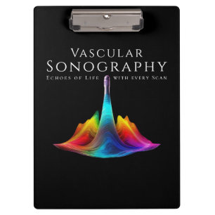 Vaskuläre Sonographen-farbige Ultraschallwellen Klemmbrett