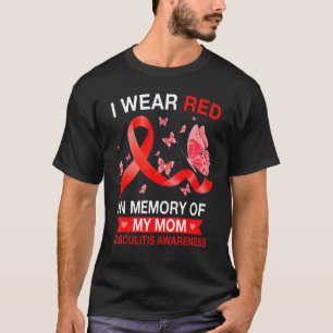 Vaskulitis Bewusstsein, ich trage Red Butterfly Ri T-Shirt