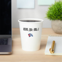 vaso con frase cubana