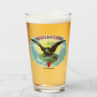 Vaso de cerveza Aguila de Cuba von RetroCharms Glas