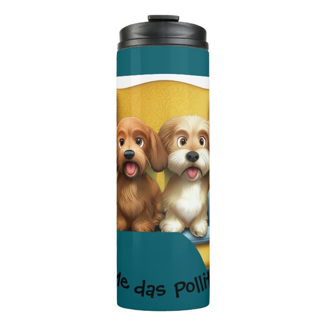 Vaso Térmico “Amiguitas Peludas” Thermosbecher (Vorderseite)