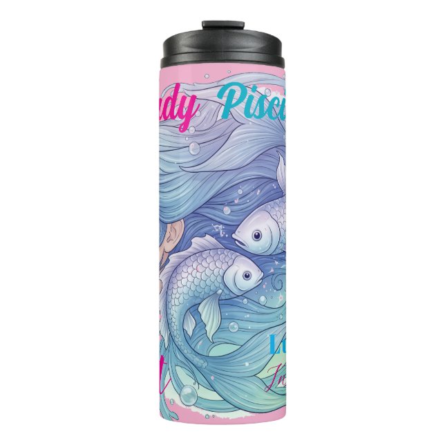 Vaso térmico Lady Piscis – Sensibilidad y estilo Thermosbecher (Vorderseite)
