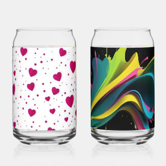 VASOS CORAZONES Y VASOS DE COLORES DIVERSOS DOSENGLAS