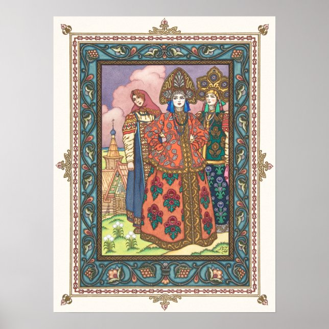 Vassilissa, Messe von Boris Zvorykin Poster (Vorne)