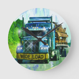 VASTE CHARGE Fret Camion Haulker Horloge murale