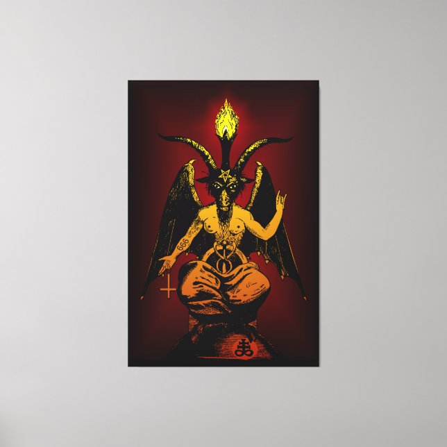 VASTE toile Satanique de 40"x60" sur 2,5" d'épaiss (Recto)