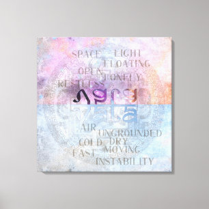 VATA DOSHA - Wrapped Canvas Leinwanddruck