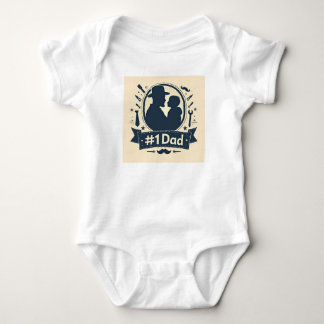 Vater #1 baby strampler