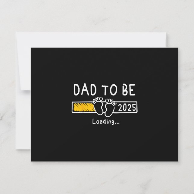 Vater 2025 Vater soll 2025 Papa zum Ziel haben RSVP Karte (Vorderseite)