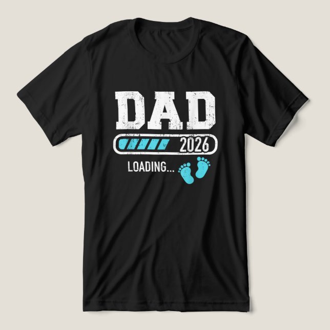 Vater 2026 Wird bald Vater 2026 Tri-Blend Shirt (Design Vorderseite)