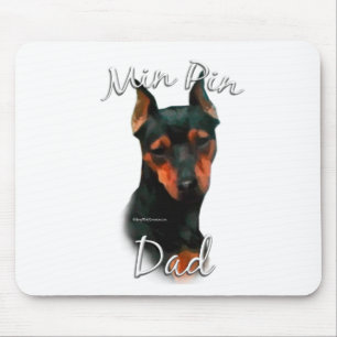 Vater 2 des Miniaturpinscher-(Schwarzes) Mousepad
