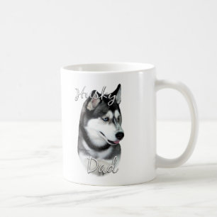 Vater 2 des sibirischen Schlittenhund-(Schwarzes) Kaffeetasse