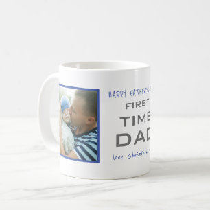 Vater 2 Foto zum ersten Mal benutzerdefiniert Kaffeetasse