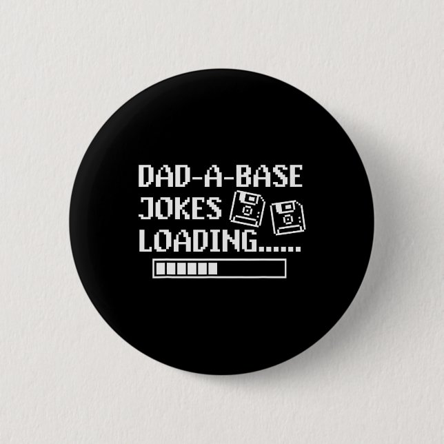 Vater-a-base Jokes Loading Retro Funny Cringe Vate Button (Vorderseite)