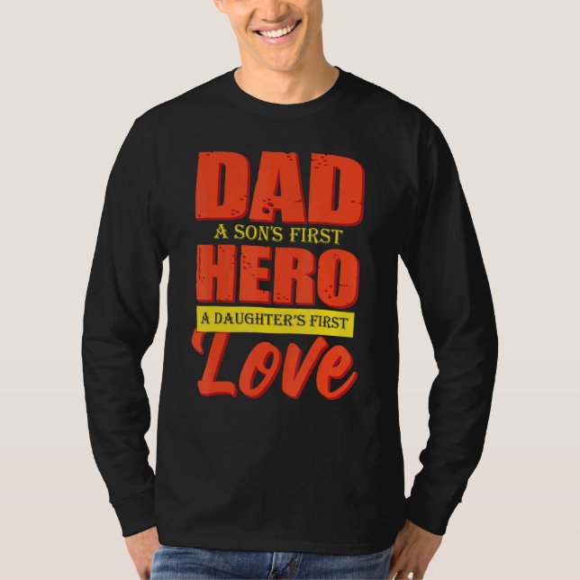 Vater A Sons 1. Herausgeber A Daughters 1. Liebe V T-Shirt (Vorderseite)